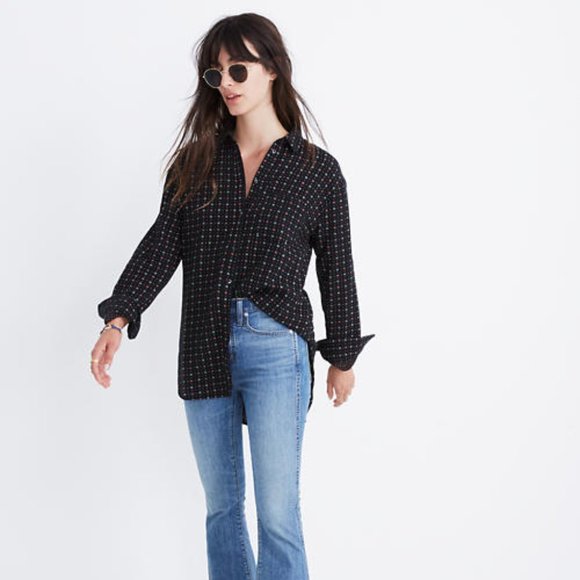 Madewell Oversized Ex-Boyfriend Shirt in Foulard - Picture 1 of 5